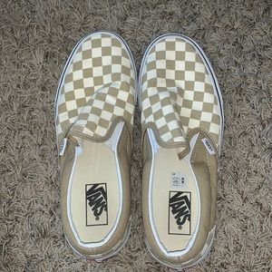 Brand new, barely worn checkered vans